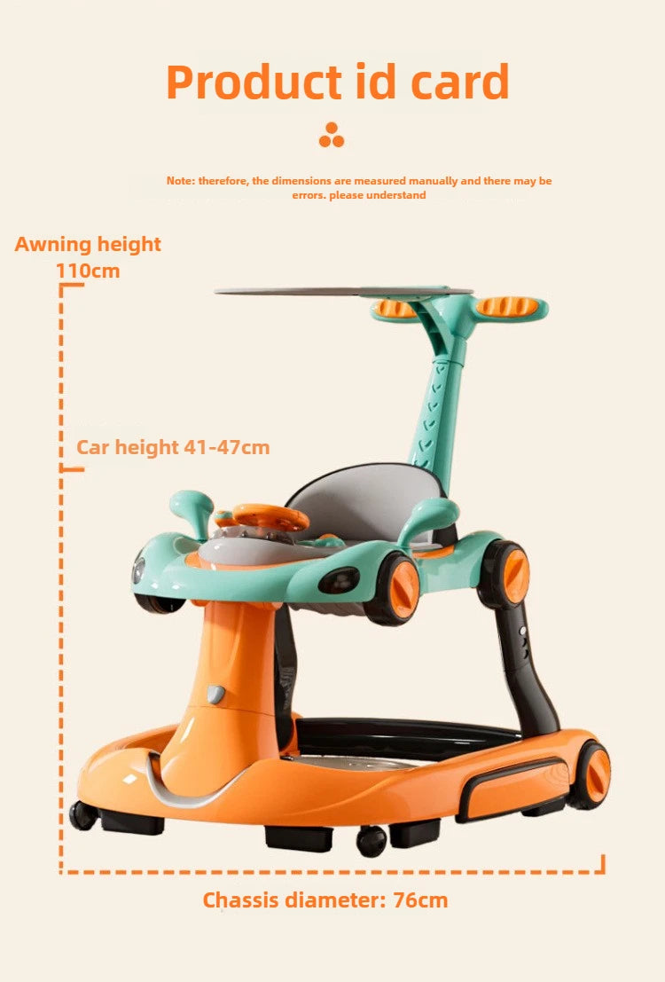 4-in-1 Multifunctional Baby Walker | Adjustable & Foldable Design