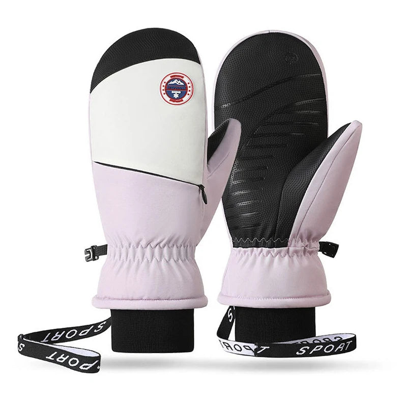 Windproof Touch Screen Ski Gloves Warm Outdoor Sports Non-Slip Cycling Gloves for Men and Women