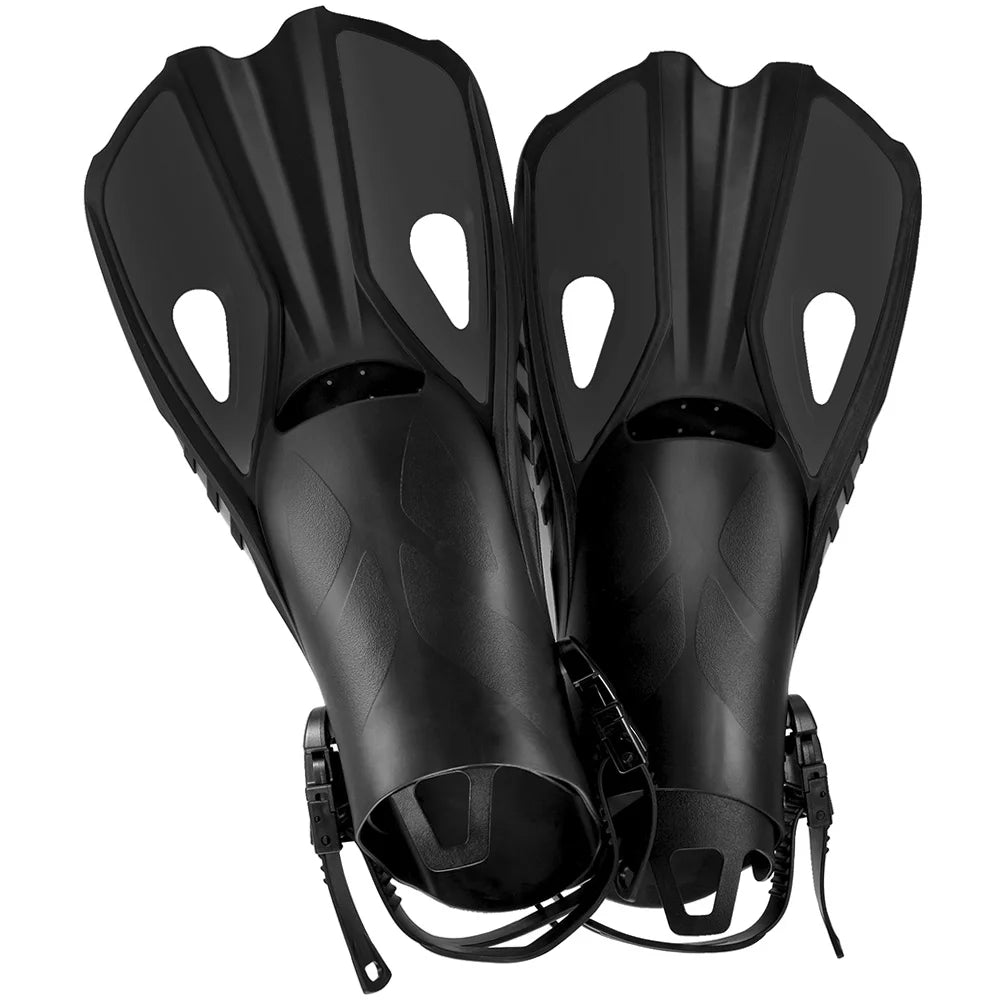 Adjustable Silicone Snorkel Fins for Adults and Kids | Travel Ready