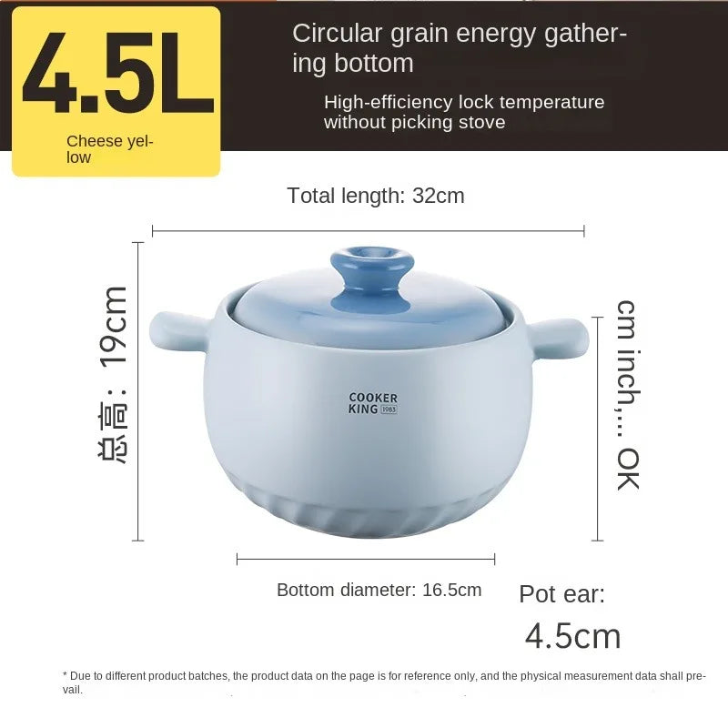 High-Temperature Resistant Ceramic Casserole Pot for Gas Stoves