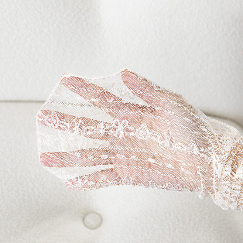 Ultra-Thin Transparent Lace Ruffle Socks for Women | Summer Style