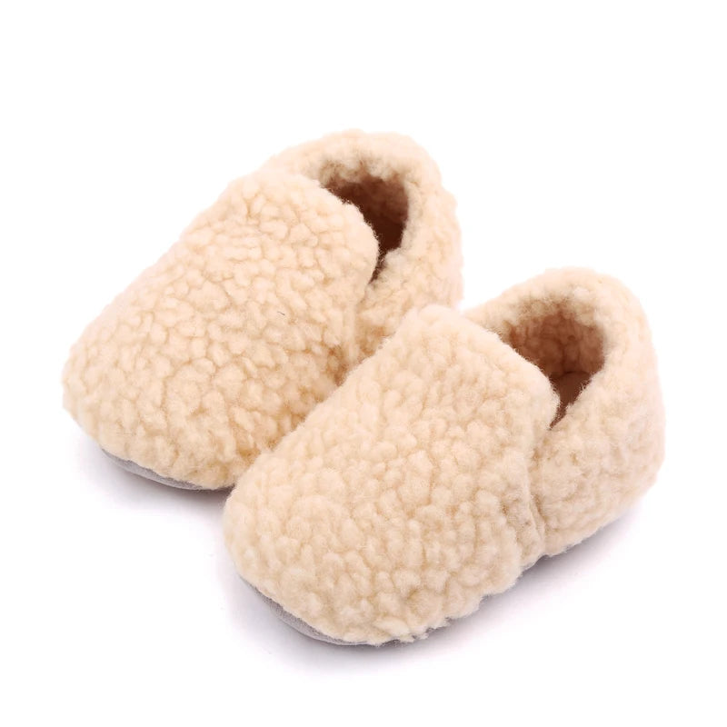 Soft Cotton Baby Prewalking Shoes | Non-Slip Winter Footwear