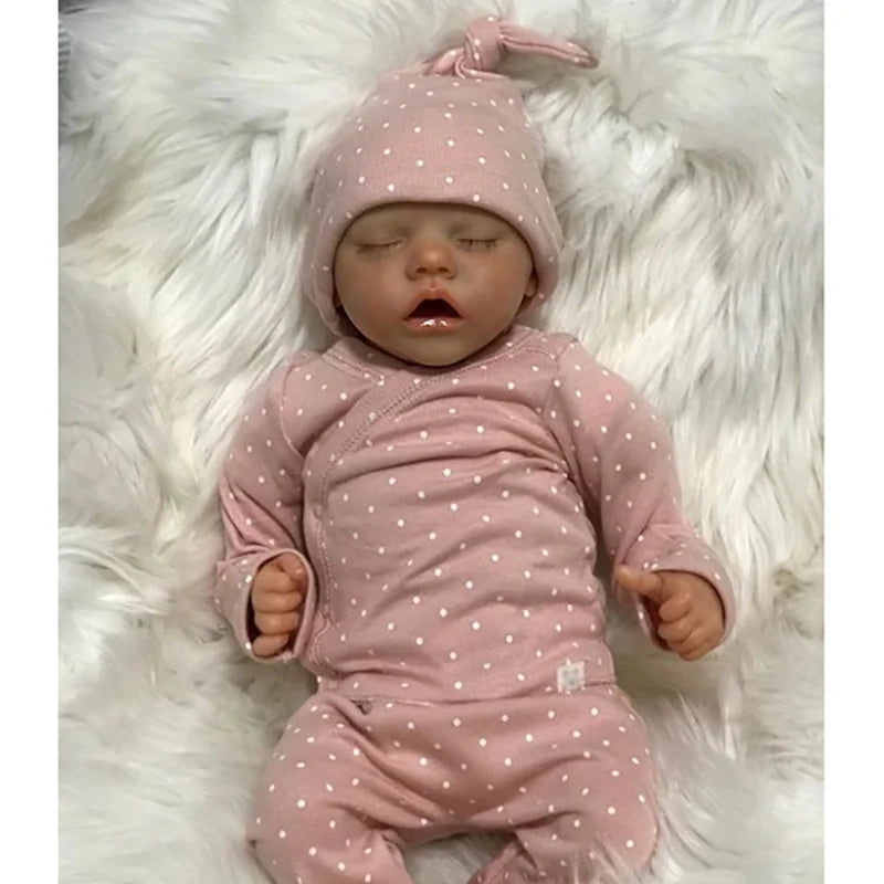 Muñecas Gemelas Reborn Bebé Dormido | Juguete Realista de Silicona de Cuerpo Completo