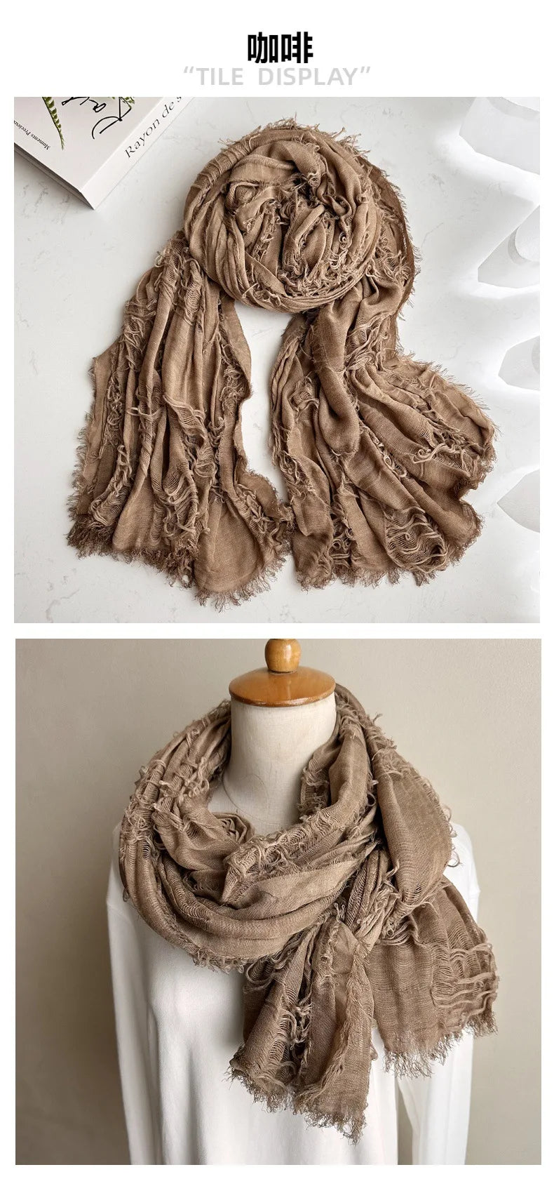 Unisex Steampunk Hip Hop Cotton Linen Scarf | Versatile Fashion Shawl