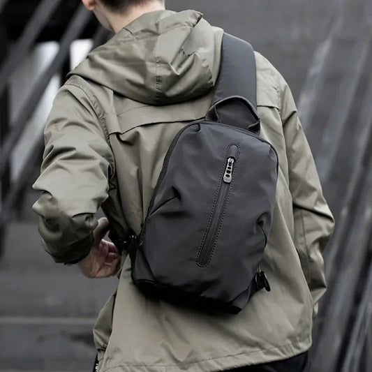 Waterproof Nylon Sling Bag | Anti-Theft Travel Chest Backpack