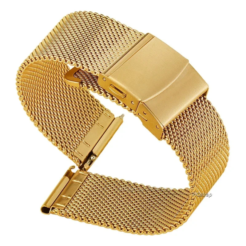 Universal Stainless Steel Milanese Watchband | Adjustable Metal Strap