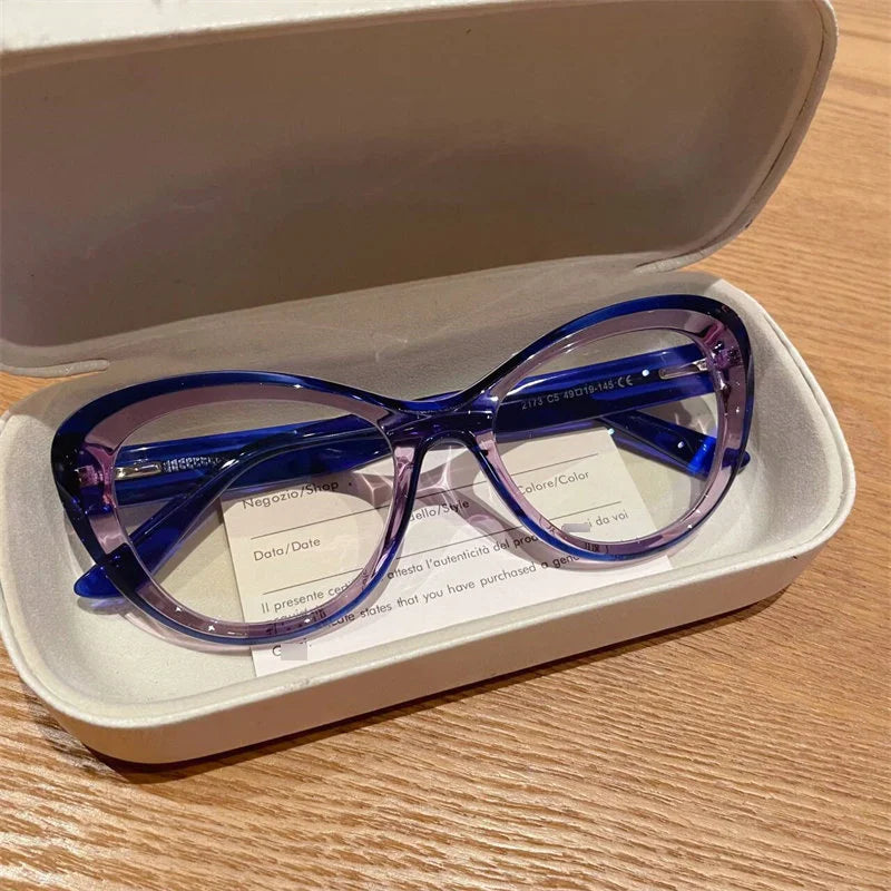 Trendy Women's Cat Eye Blue Light Blocking Reading Glasses