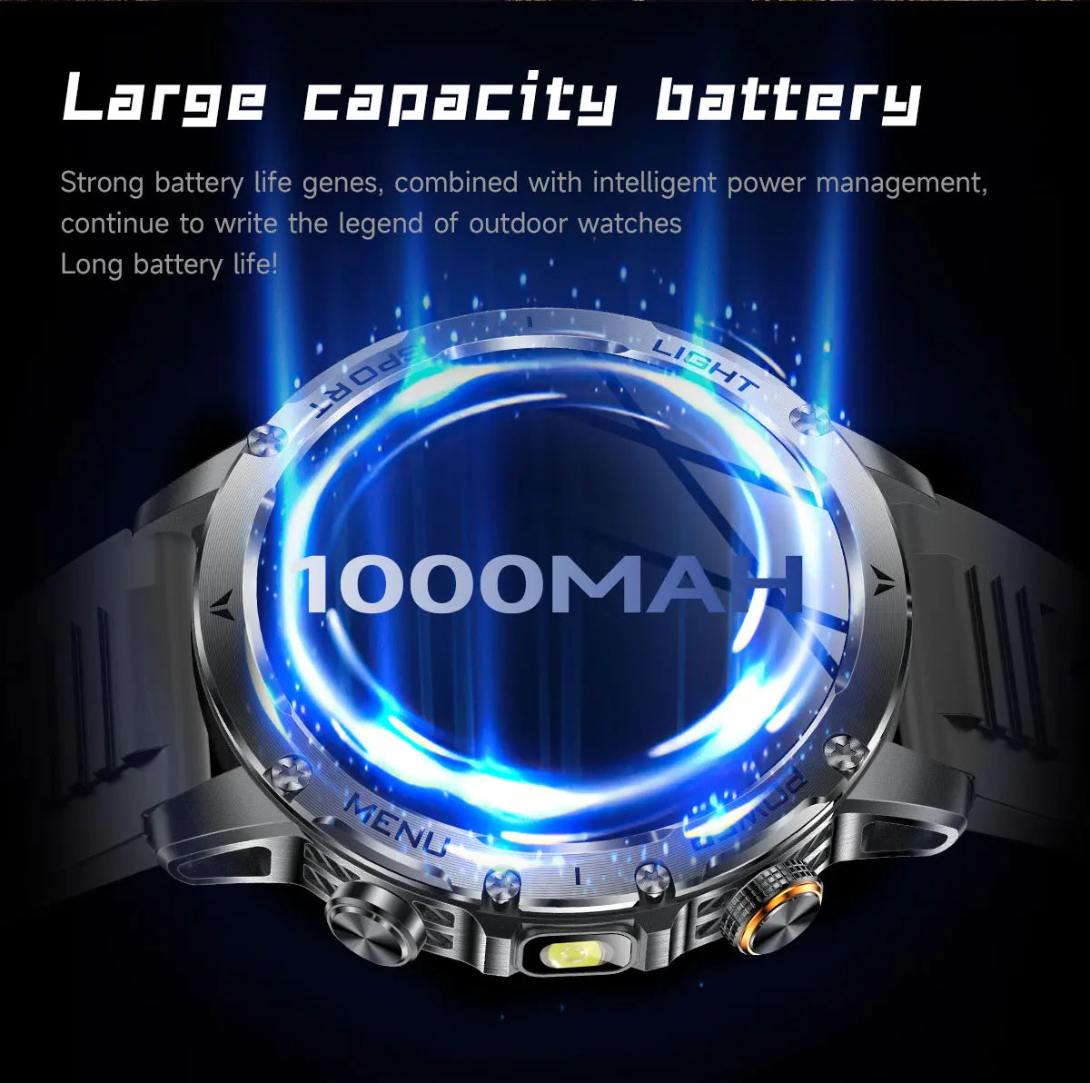 Rugged Military Smart Watch with GPS | Ultimate Fitness Tracker