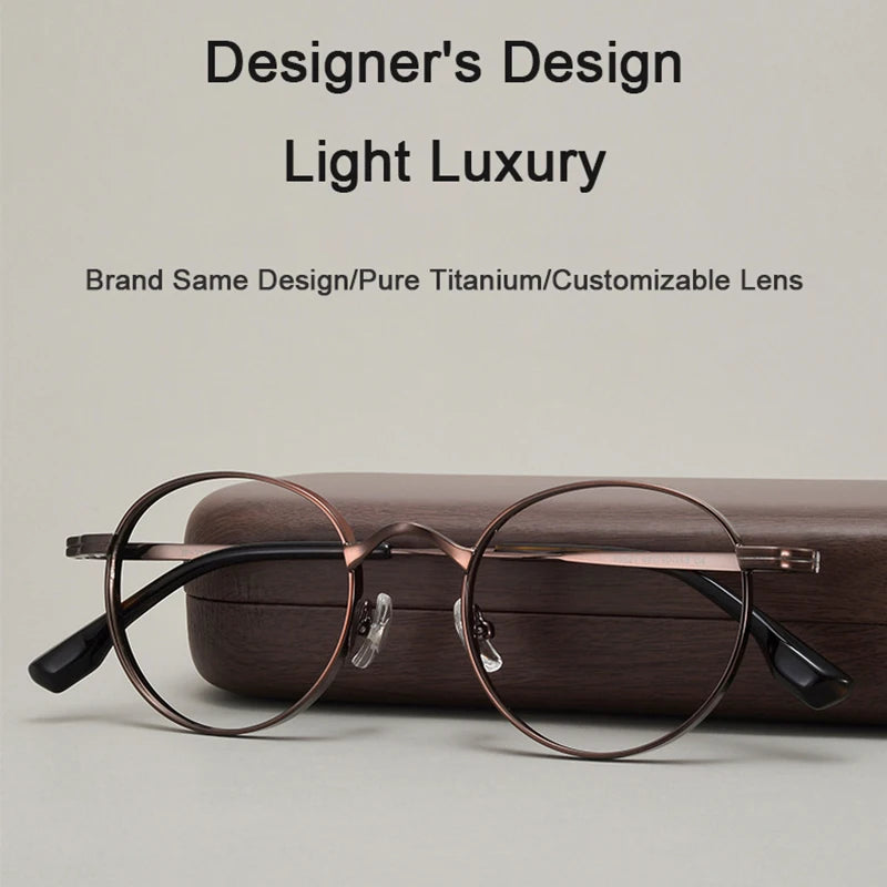 Stylish Adjustable Titanium Eyeglasses | Unisex Vintage Frames