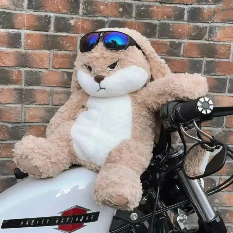 Large Angry Rabbit Plush Toy | Adorable Kawaii Stuffed Animal