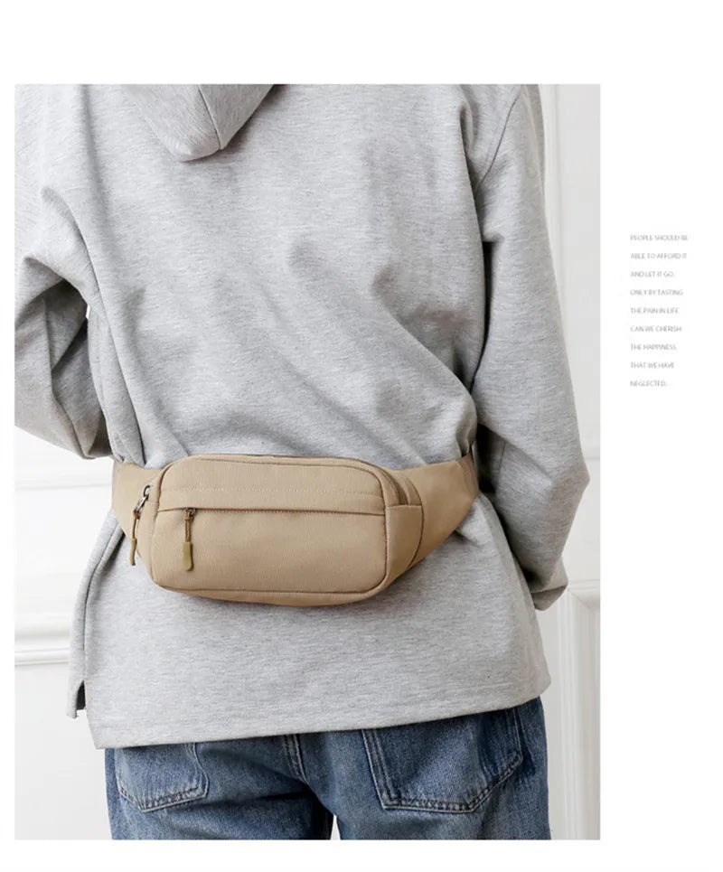 Casual Waist Bag for Men & Women | Large Phone Belt Pouch