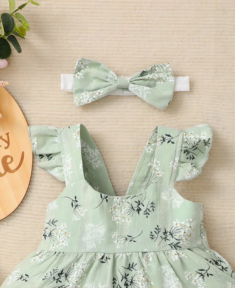 Fashionable Summer Baby Girl Camisole Dress | Cute Floral Style