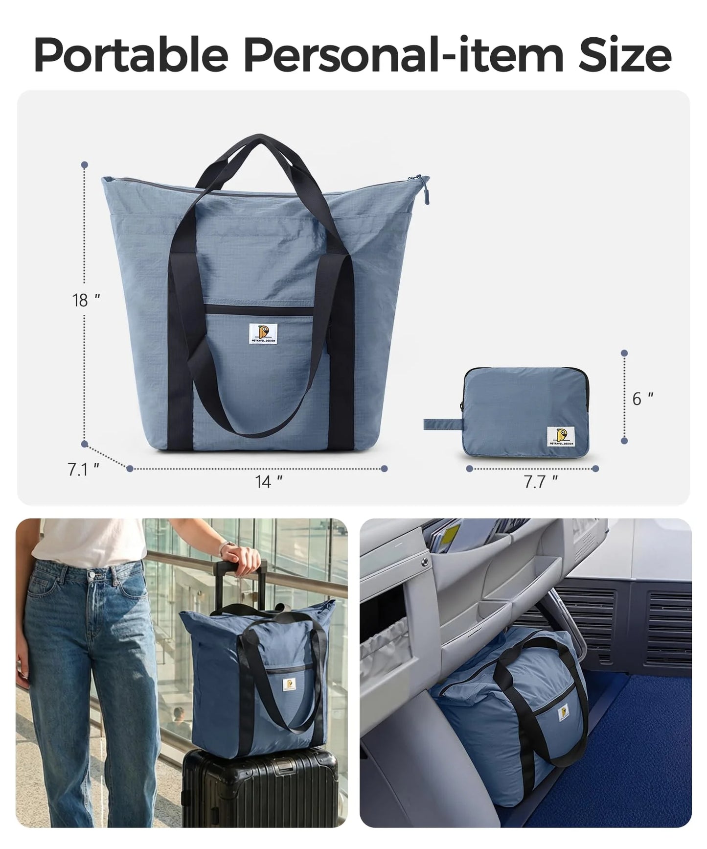 26L Foldable Travel Bag | Lightweight Expandable Weekender Tote