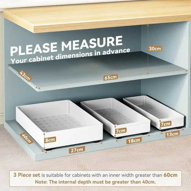 Pull-Out Kitchen Organizer Rack | Smart Storage Solution