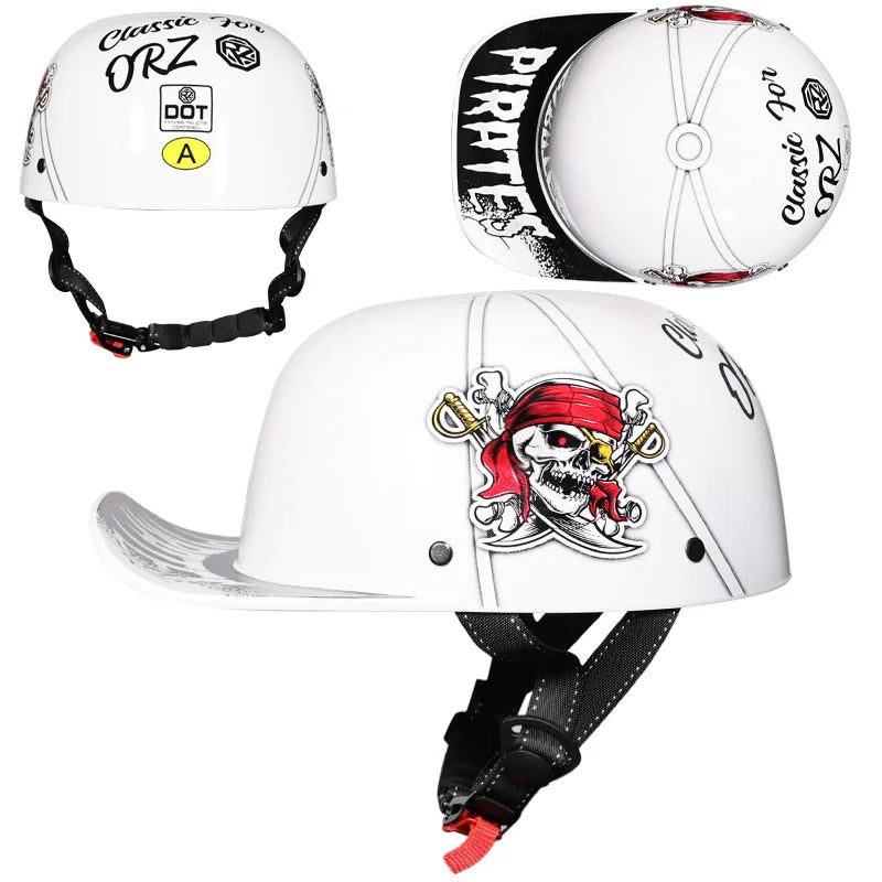 Vintage Retro Motorcycle Half Face Helmets for All Ages