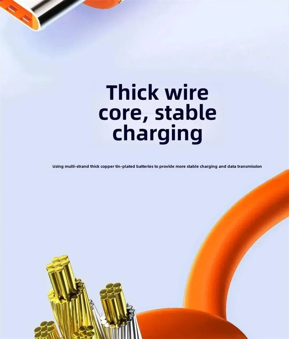 120W Fast Charging USB C Cable with Digital Display | Quick Charge Cord