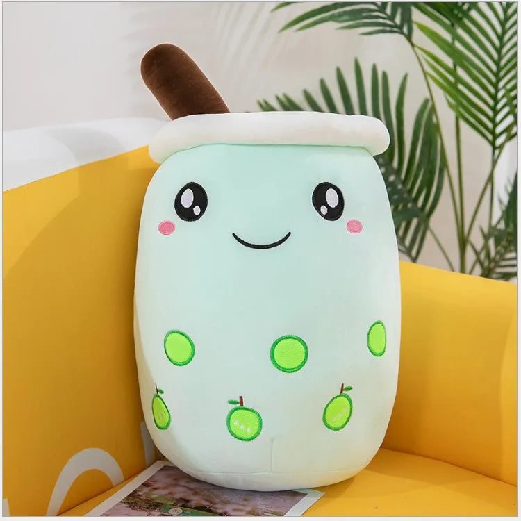 Large Milk Tea Plush Pillow | Adorable Stuffed Boba Toy for Kids
