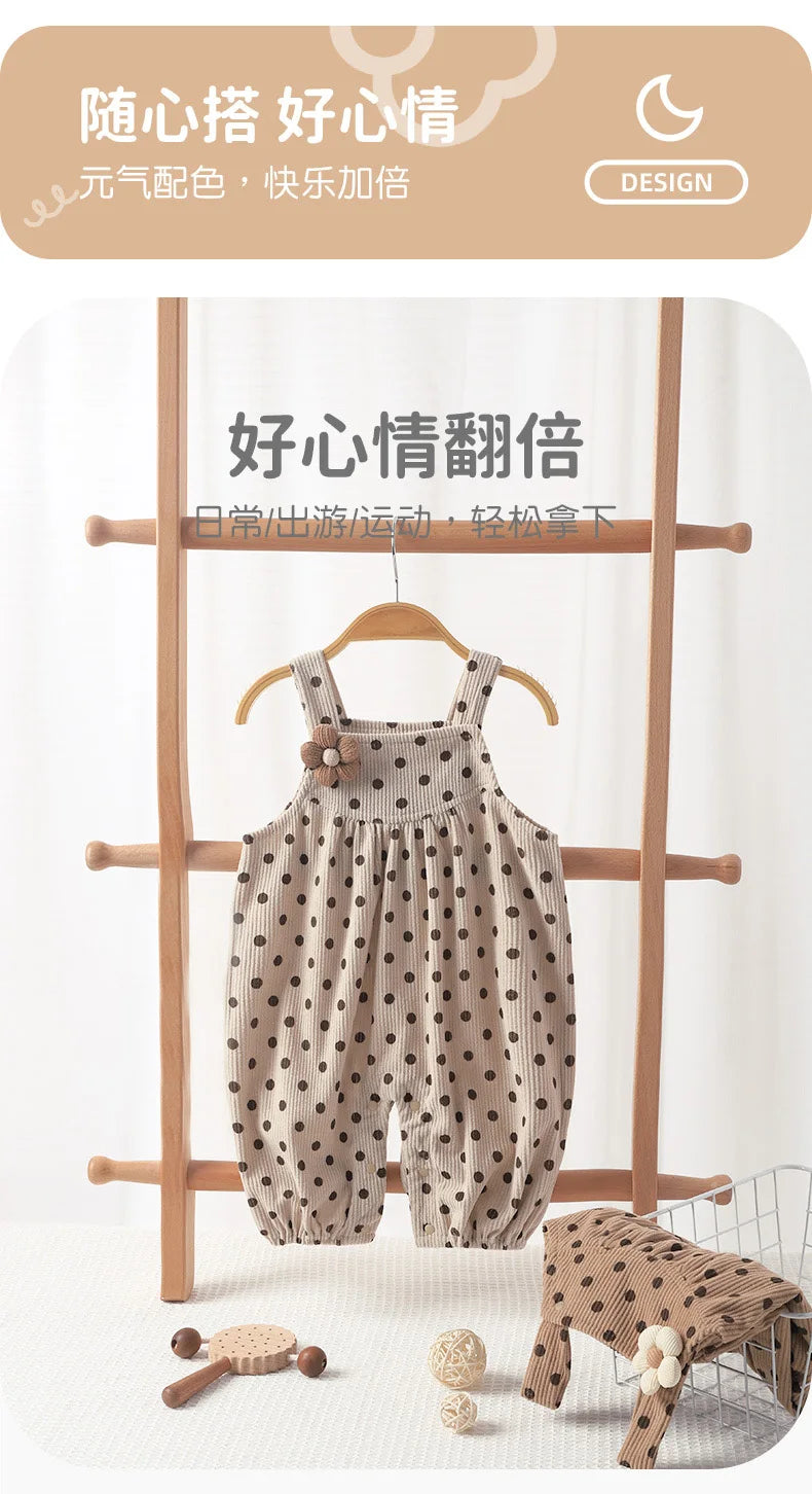 Cute Baby Autumn Overalls | Cozy One-Piece Romper for Toddlers