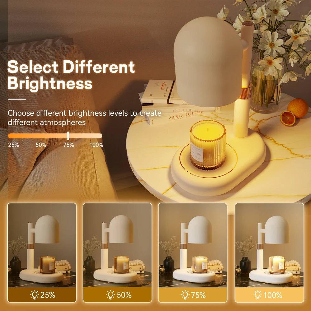 Dimmable Candle Warmer Lamp | Scented Wax Melter for Relaxation