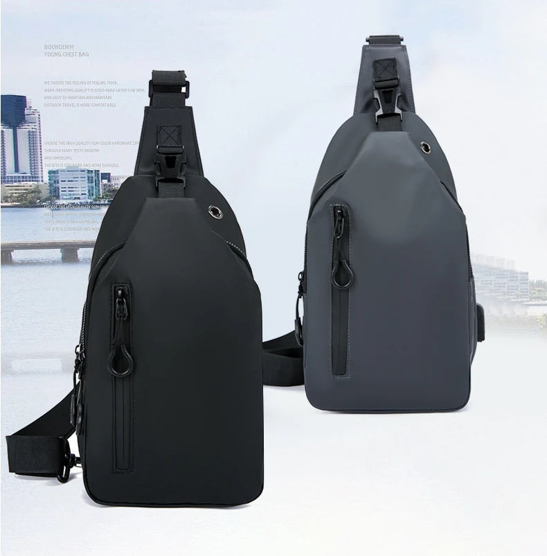 Stylish Men's Chest Bag | Casual One Shoulder Crossbody Design