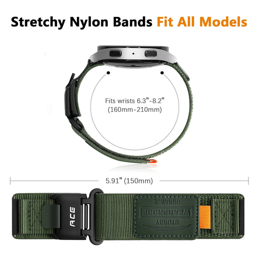 Universal Magnetic Buckle Nylon Watch Band | Stylish & Durable