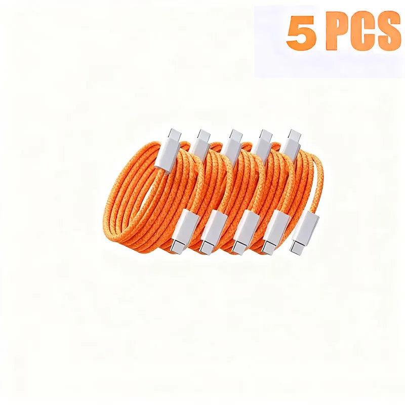 5PCS 60W USB C Cable | Fast Charger & Data Transfer Cord