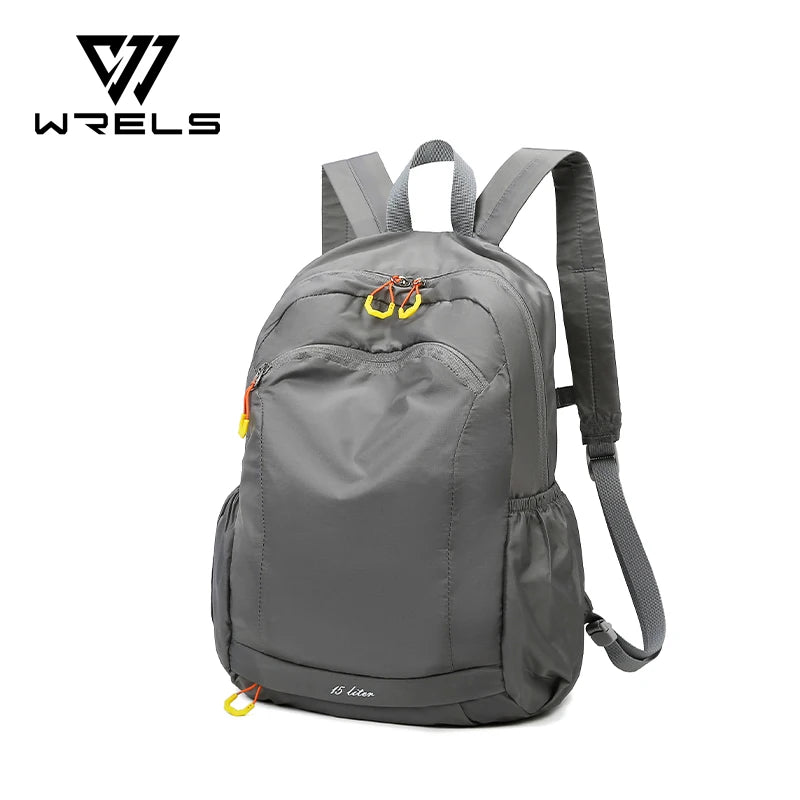 WRELS Outdoor Sports Backpack Wet Dry Seperation Fitness Hydration Backpack Lightweight Folding Waterproof Hiking Shoulders Bag