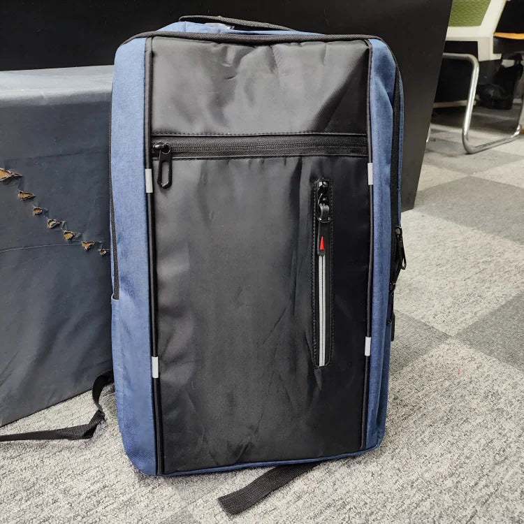 Men's Waterproof Oxford Laptop Backpack with USB Charging Port