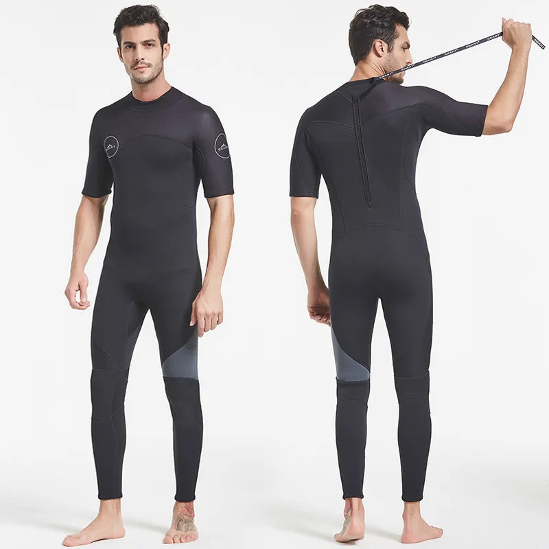3mm Neoprene Full Sleeve Wetsuit for Men | Perfect for Water Sports