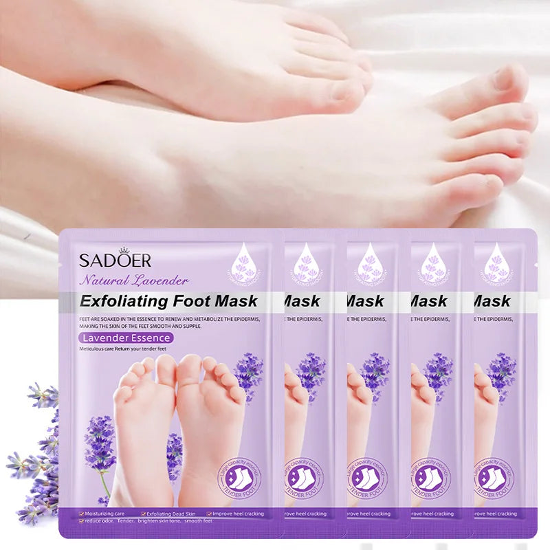 Moisturizing Lavender Foot Mask | Exfoliating Foot Care Treatment