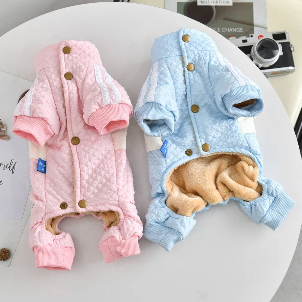 Windproof Pet Apparel for Small Dogs | Stylish & Cozy Jumpsuits