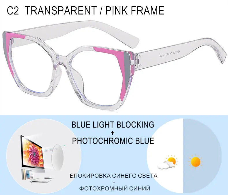 Stylish Myopia Prescription Glasses | Blue Light & Photochromic Lenses