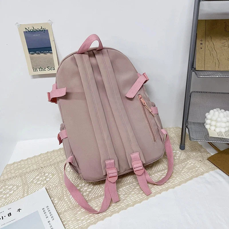 Cute Girls' Korean Style Backpack | Large Capacity Casual Bag