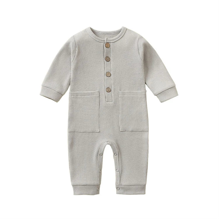 Soft Cotton Newborn Baby Romper | Long Sleeve Infant Jumpsuit