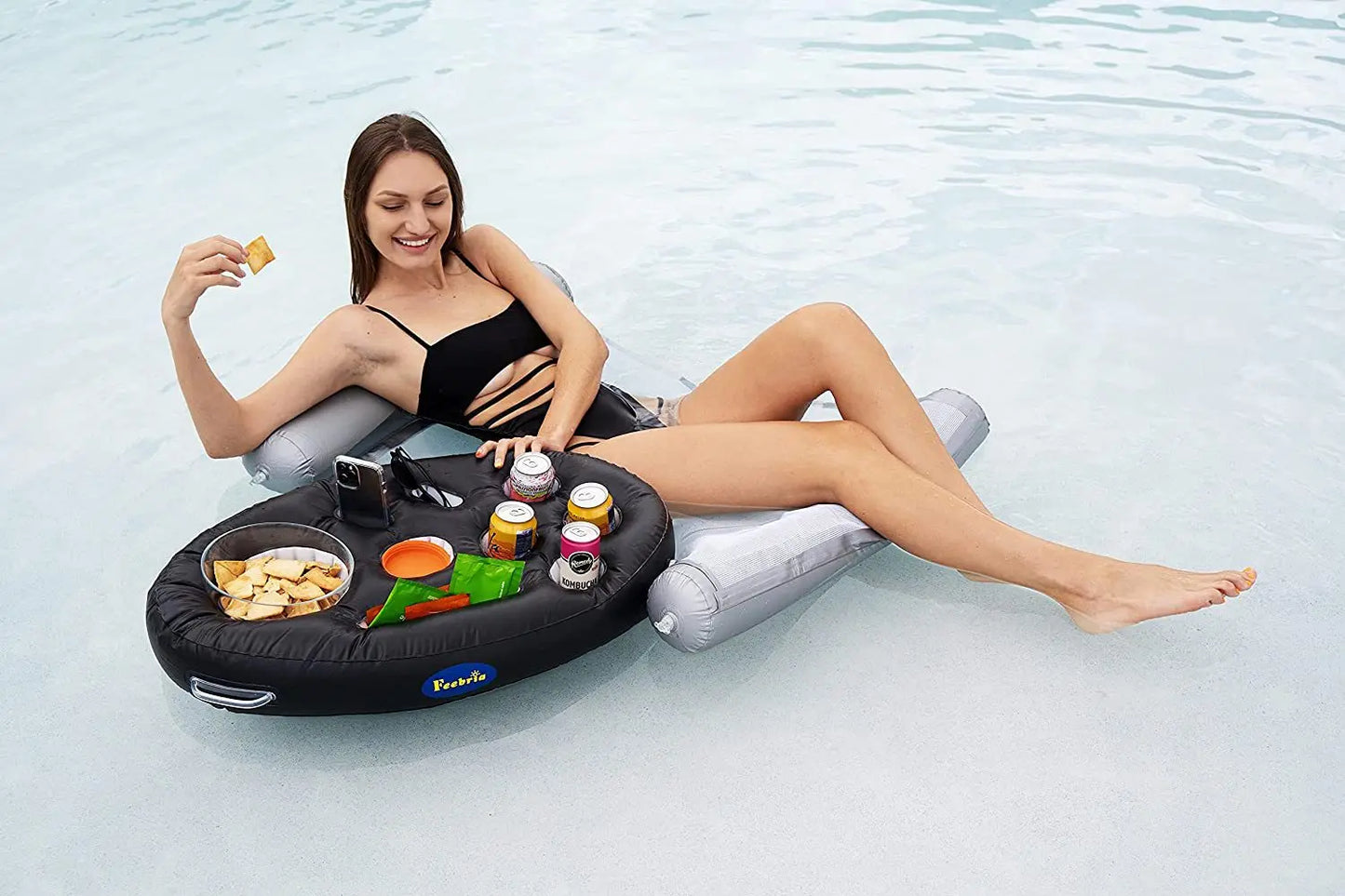 Inflatable Pool Drink Holder | Summer Party Float Cooler Tray