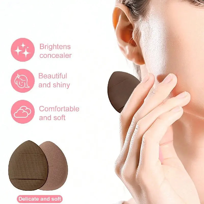 56 Piece Makeup Brush Set (Chocolate) – Full Face Cosmetics Kit with Wool Fiber Brushes, Eyeshadow Blending Brushes & Beauty Sponges