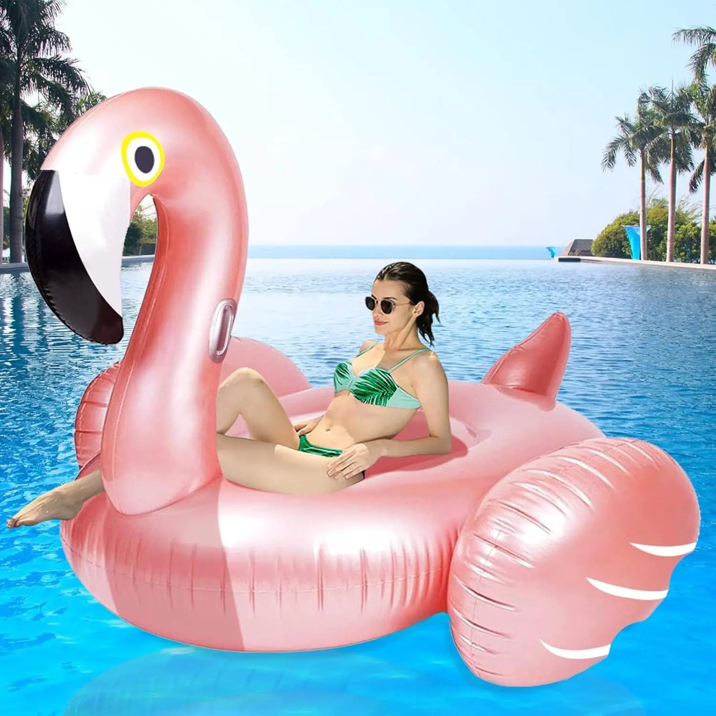 Giant Inflatable Flamingo Pool Float | Summer Fun Raft