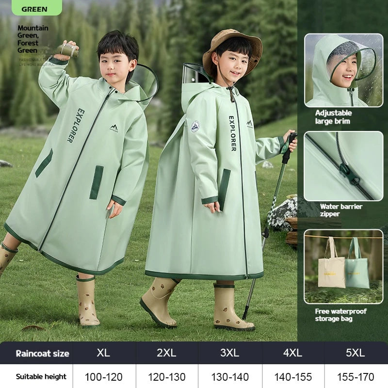 Full Body Rain Protection Backpack Raincoat for Students | Waterproof Gear