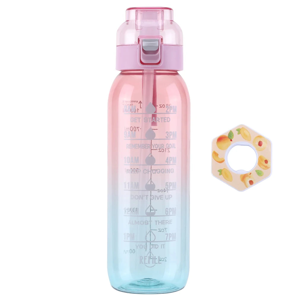 1000ml Air Flavored Water Bottle Scent Up Water Cup Sports Water Bottle For Outdoor Fitness Fashion Water Cup With Flavor Pods