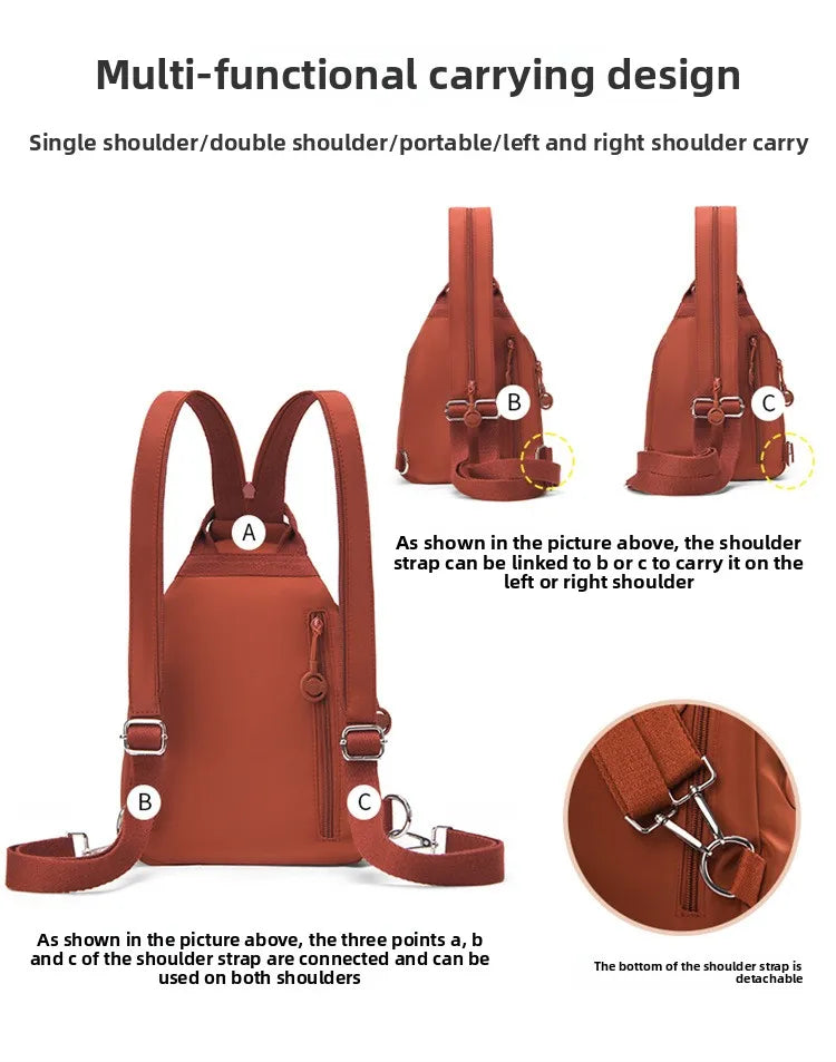 Large-Capacity Crossbody Chest Bag | Versatile Portable Backpack