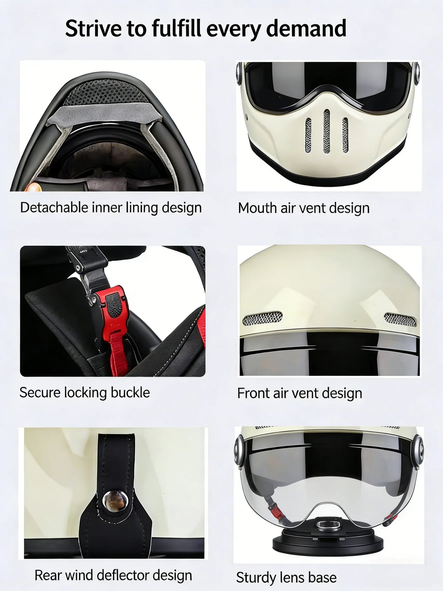 Dual Visor Full Face Motorcycle Helmet | ECE DOT Approved Design