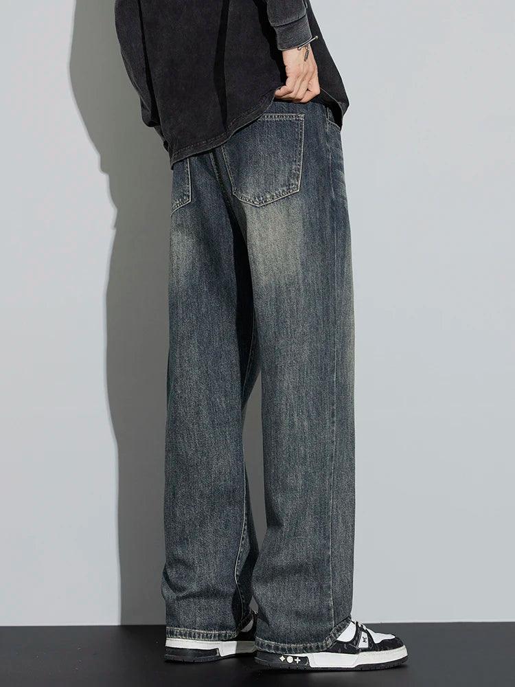 Baggy Men's Wide Leg Jeans | Retro Loose Fit Streetwear Style