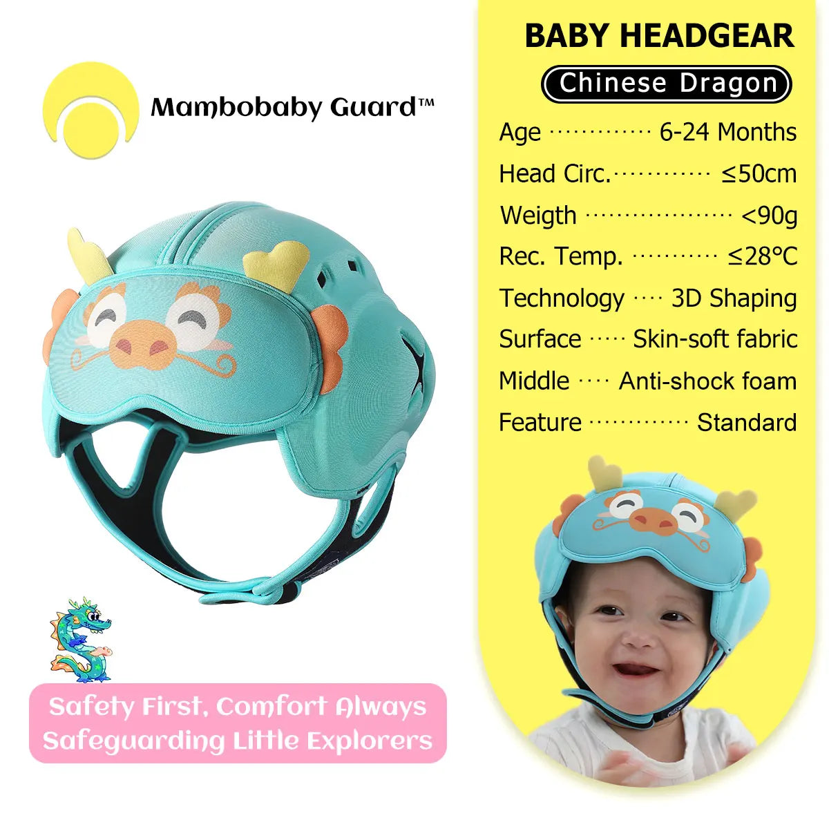 Cute Ladybug Baby Helmet | Safe Anti-Shock Headgear for Infants