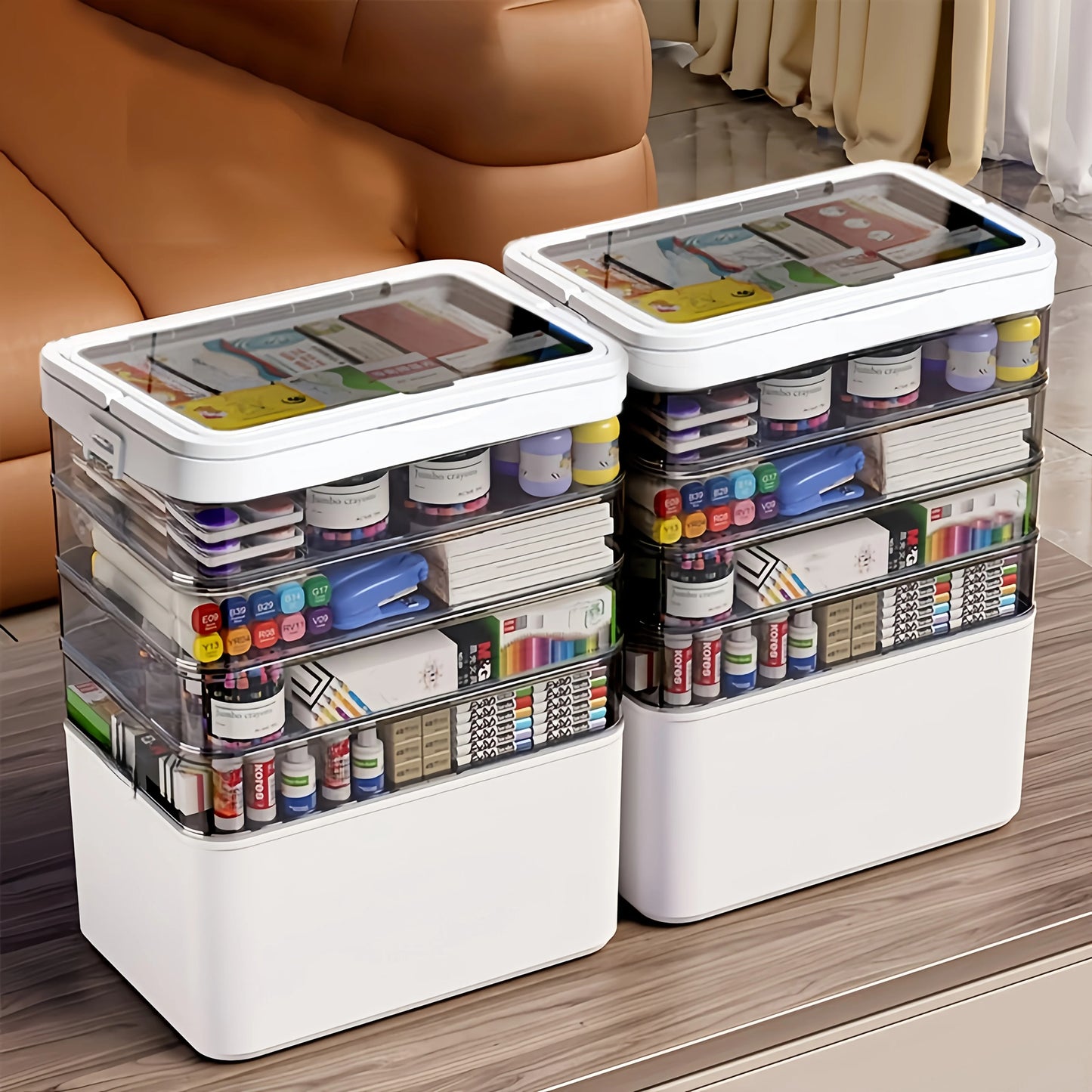 White Portable Medicine Storage Box | Multi-Purpose Organizer