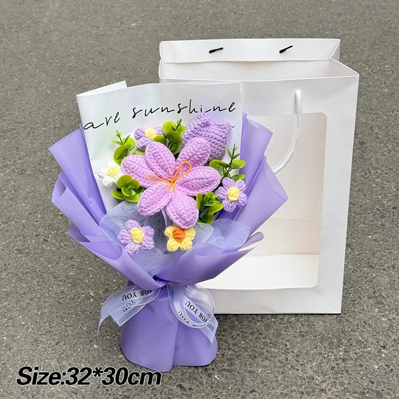 Ramo de flores de ganchillo hecho a mano | El regalo perfecto para cualquier ocasión