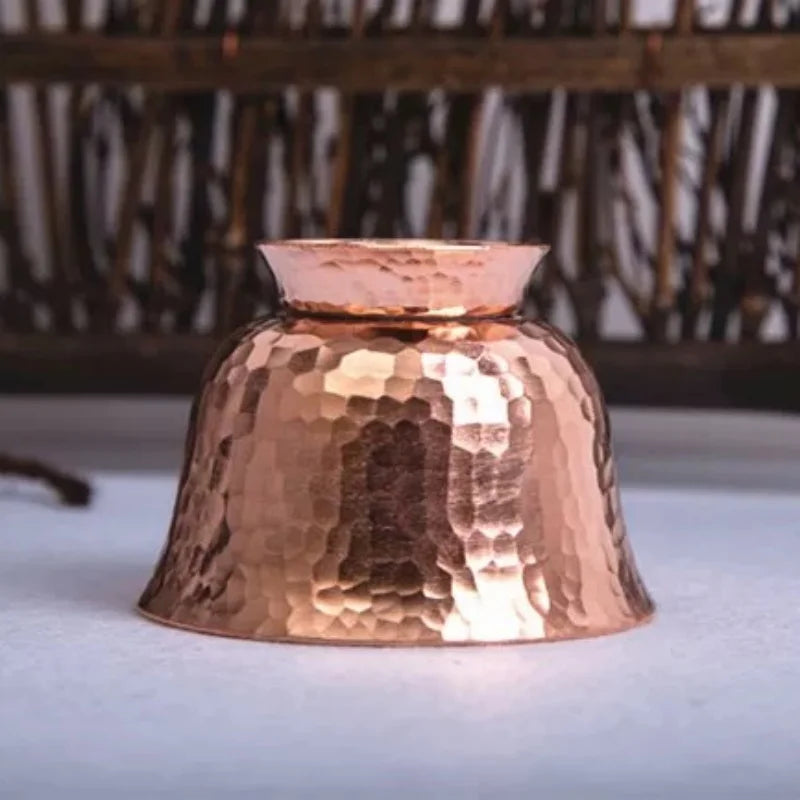 1pcs Handcrafted Pure Copper Coffee Mug 80ml Multipurpose Breakfast Tea Milk Water Cup Moscow Dessert Cafe Drinkware Couple Gift