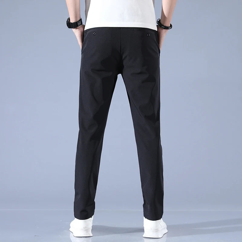 Men's Lightweight Ice Silk Golf Casual Trousers | Spring & Summer Style