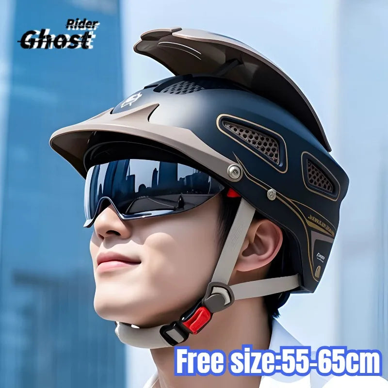 Summer Breathable Electric Motorcycle Helmet | Open Face Design