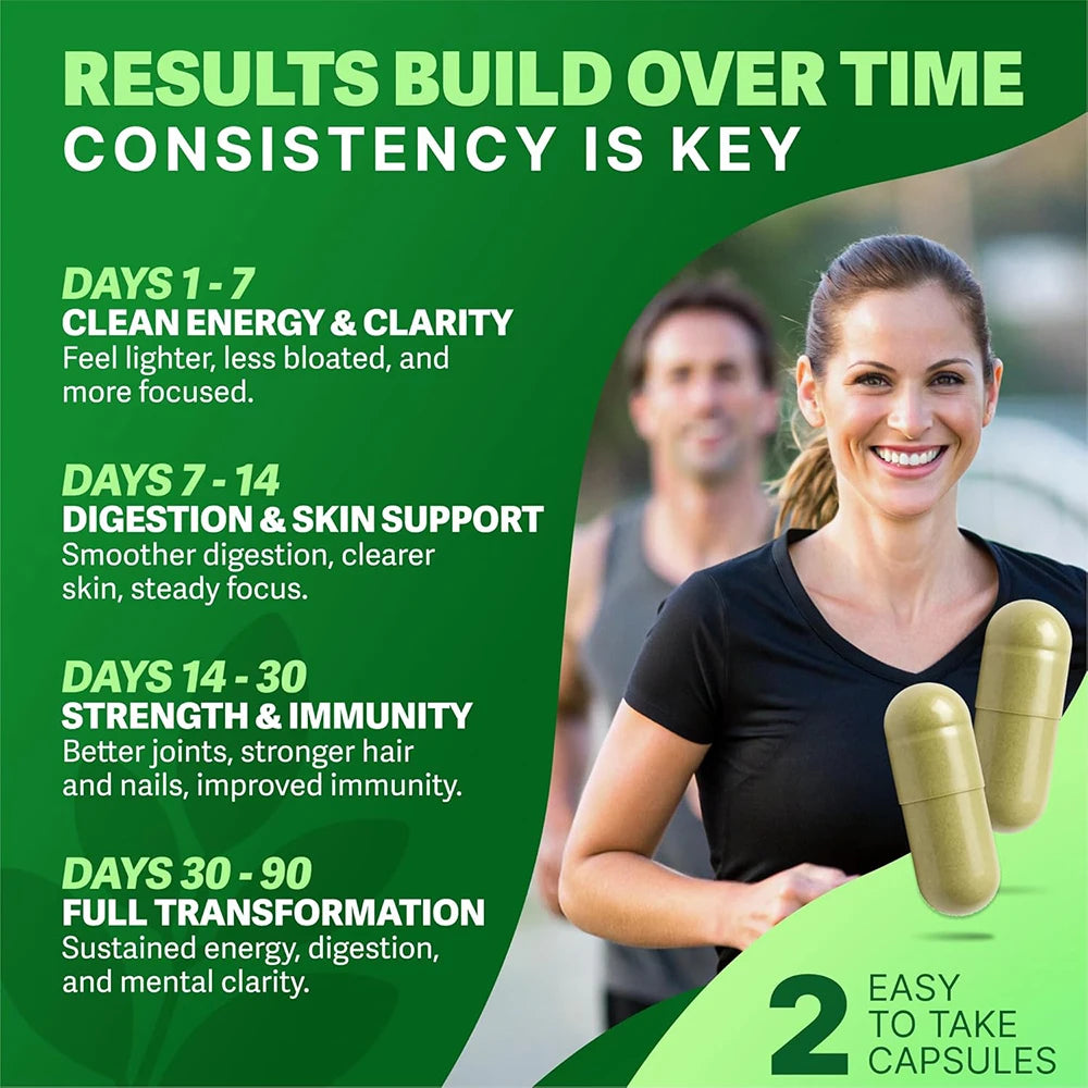 Moringa Capsules - Natural Energy & Immune Support Supplement