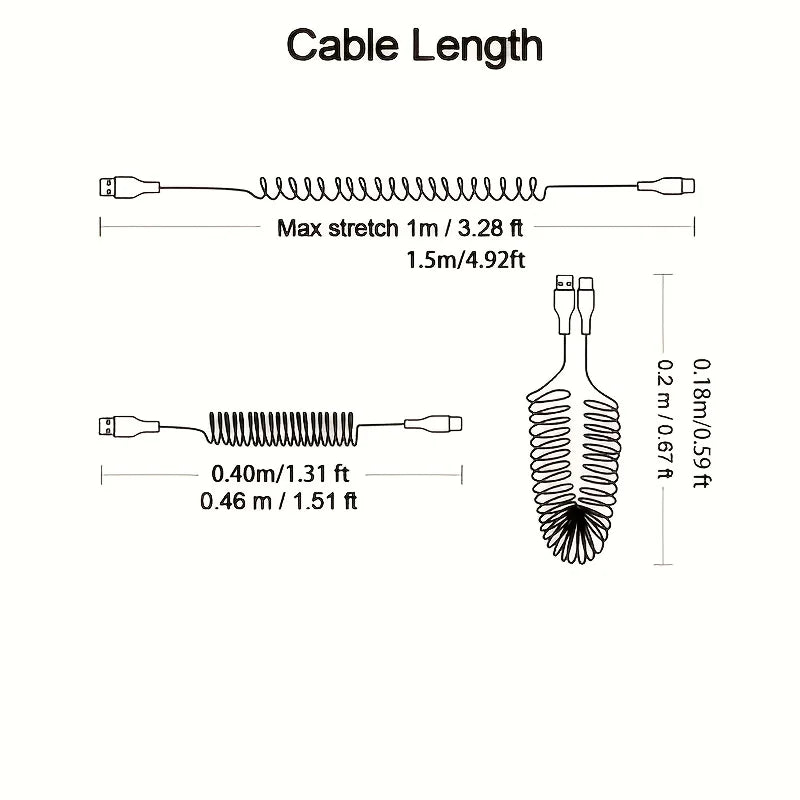 Fast Charging USB to Type C Cable | 5A High-Speed Charger